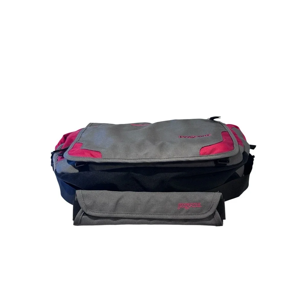 JanSport Crossbody Messenger Bag Red & Grey College Student‎ Travel Unisex LNC